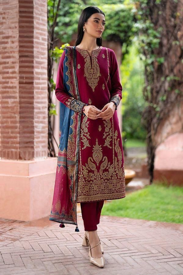 3PC EMBROIDERY LAWN DRESS