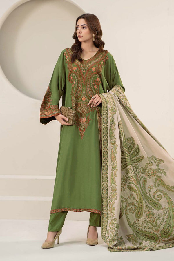 3PC EMBROIDERY LAWN DRESS