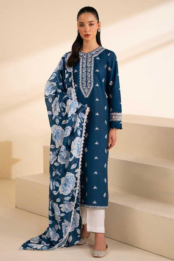 3PC EMBROIDERY LAWN DRESS