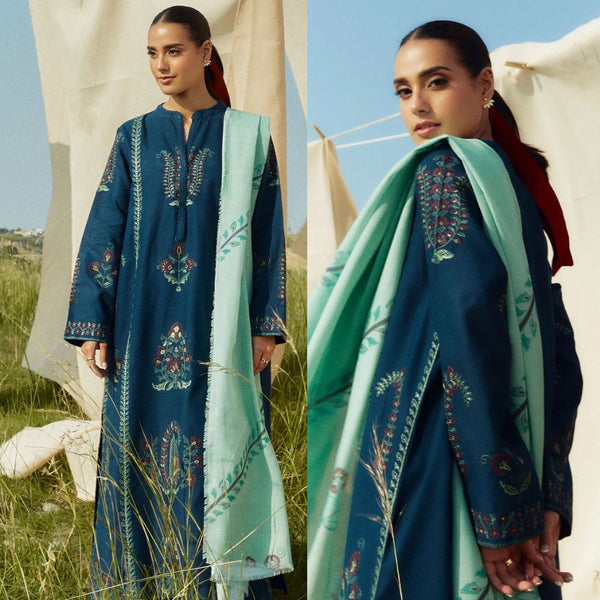 3PC EMBROIDERY LAWN DRESS