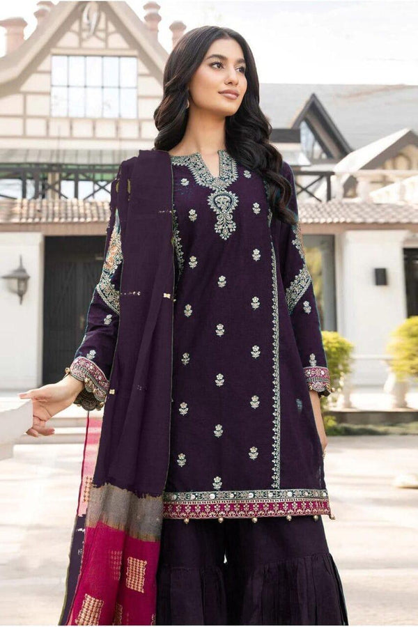 3PC EMBROIDERY LAWN DRESS