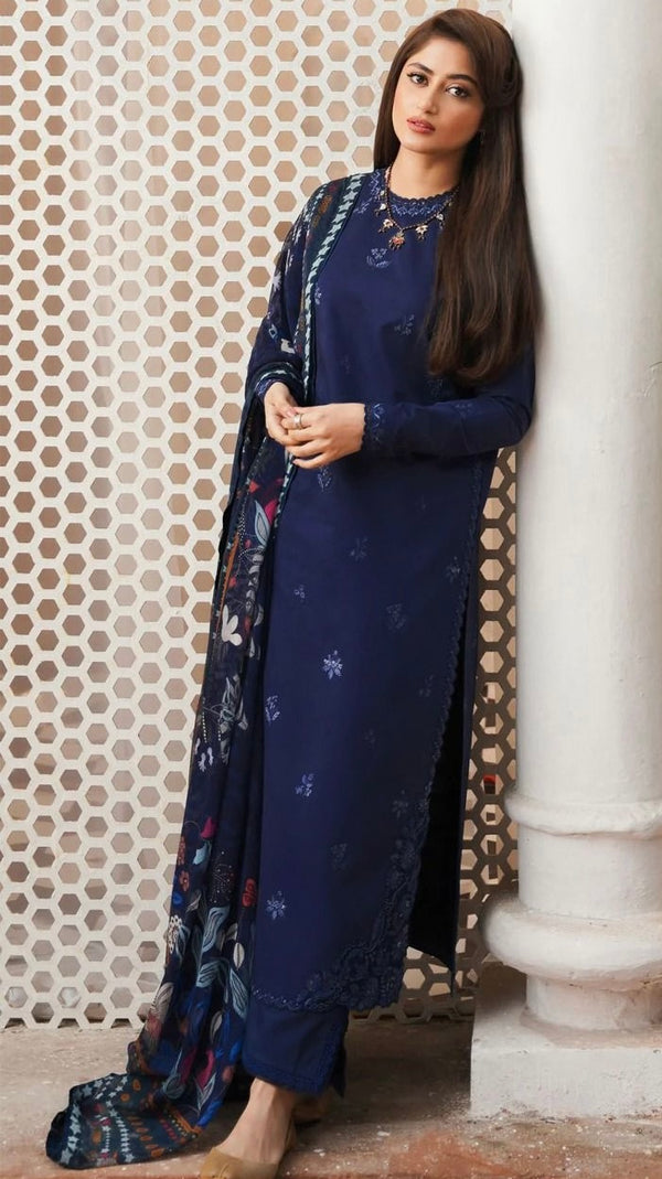 3PC EMBROIDERY LAWN DRESS