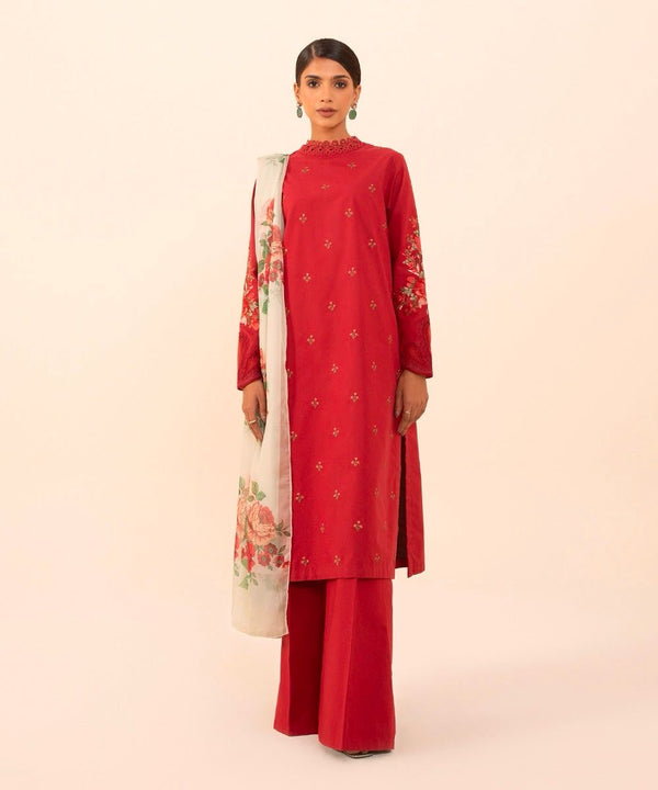 3PC EMBROIDERY LAWN DRESS