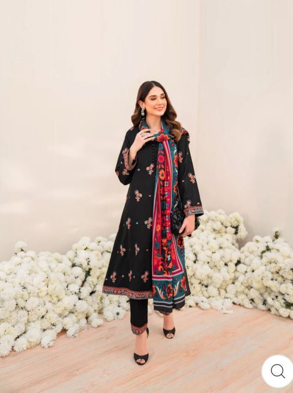 3PC EMBROIDERY LAWN DRESS