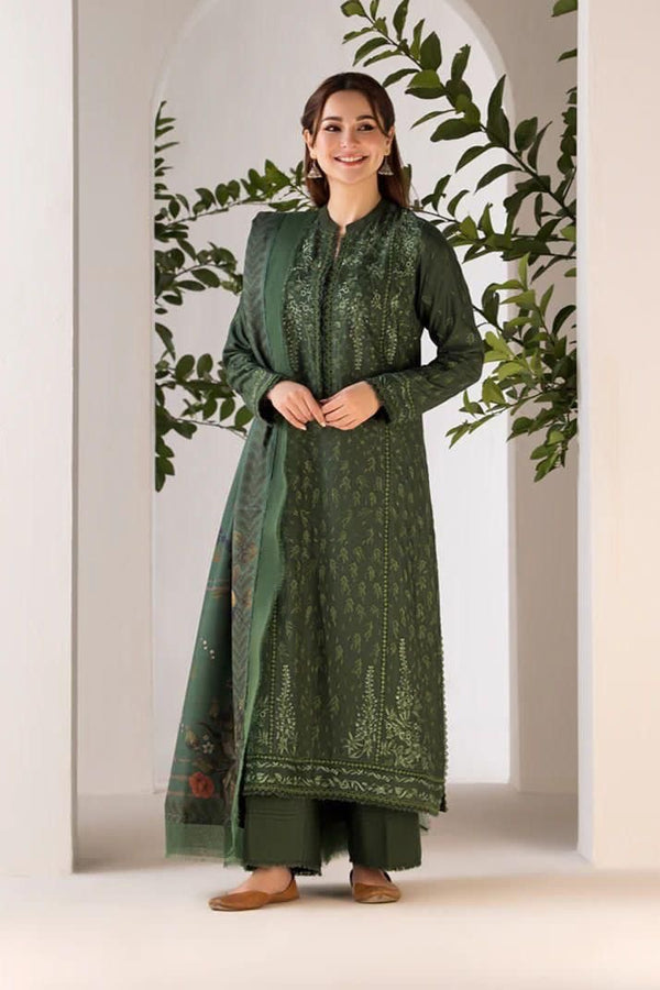 3PC EMBROIDERY LAWN DRESS