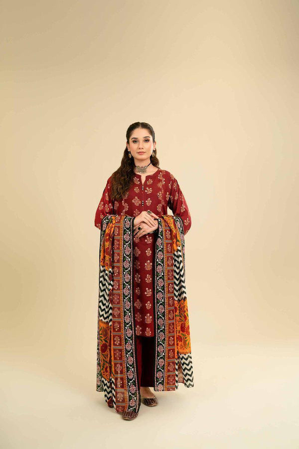 3PC EMBROIDERY LAWN DRESS