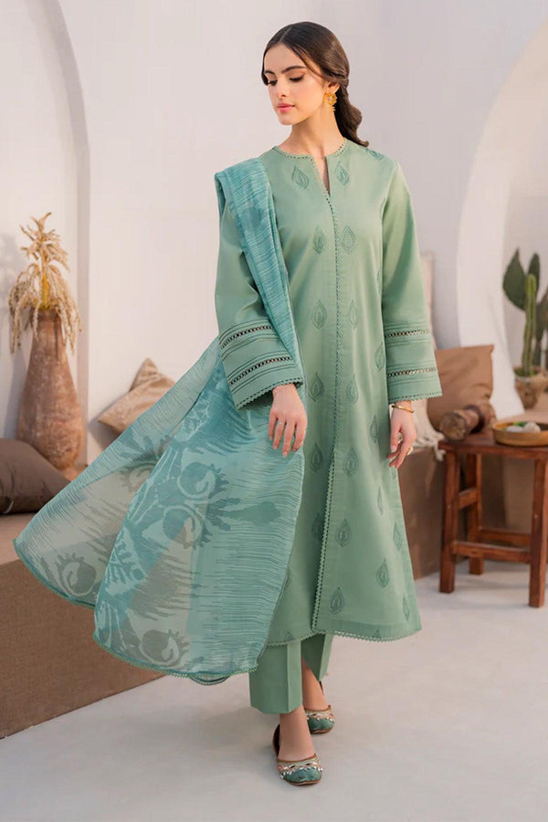 3PC EMBROIDERY LAWN DRESS