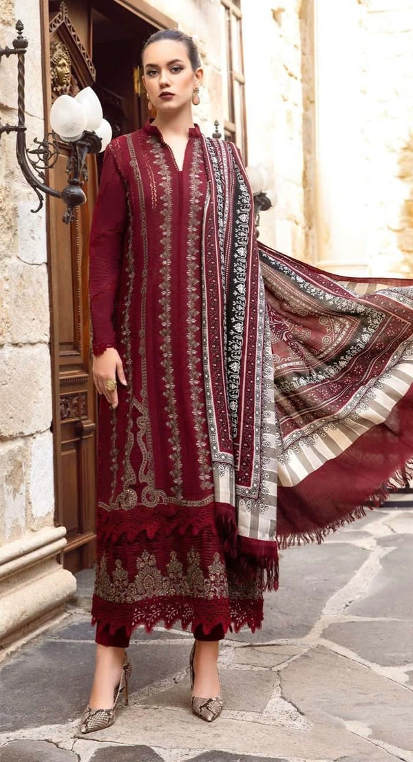 3PC EMBROIDERY LAWN DRESS