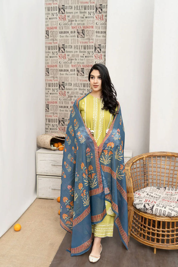 ZAHRA SHAH JHAN LAWN EMBROIDERY 3PC